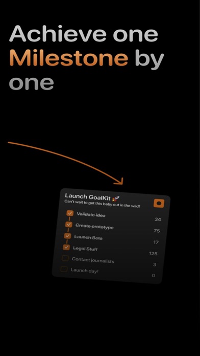 GoalKit - Reach your Goals Screenshot