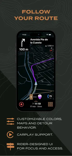 Scenic Motorcycle Navigation screenshot 3