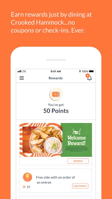 Crooked Hammock iPhone screenshot 1 - Food & Drink app