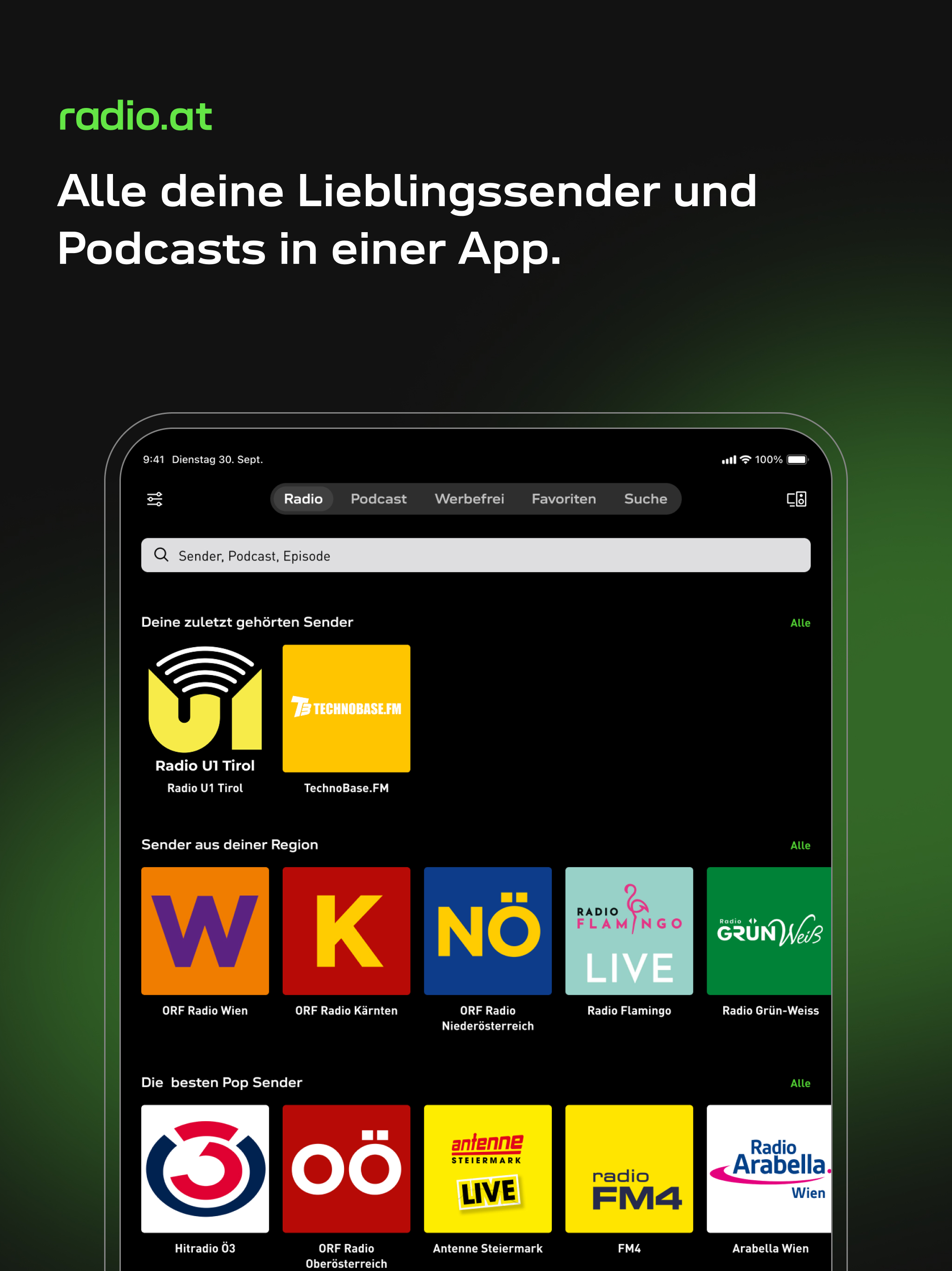 radio.at - Live FM radio app