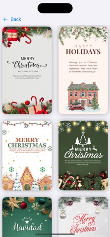 Christmas card maker . screenshot