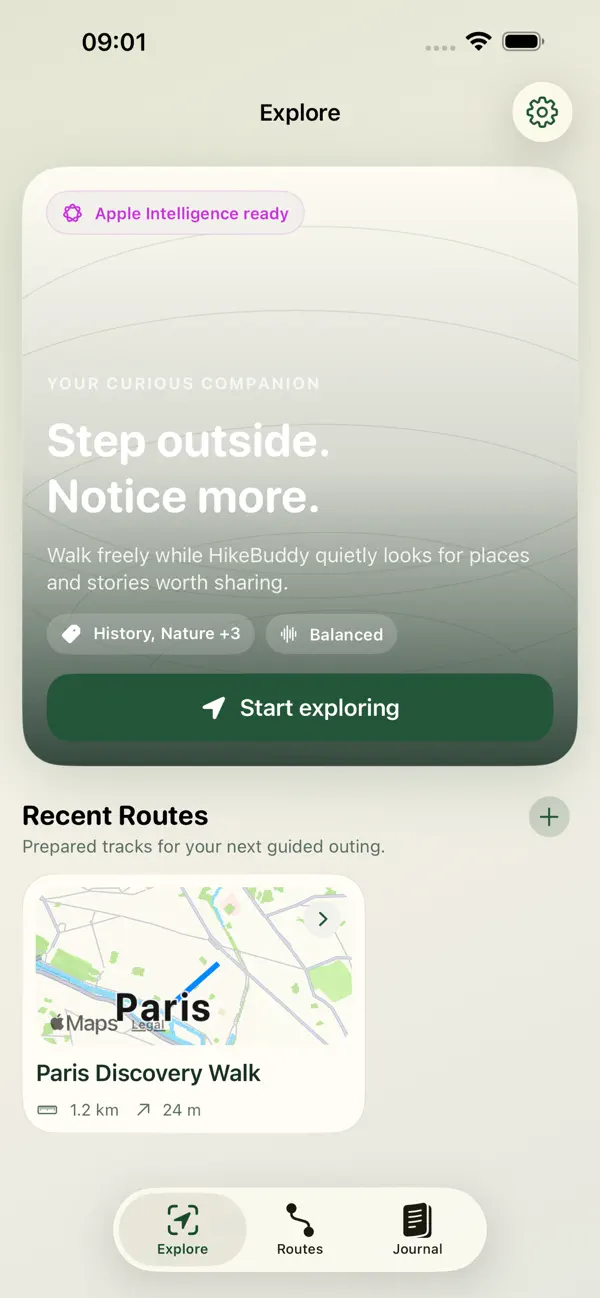 Screenshot #1 pour HikeBuddyAI