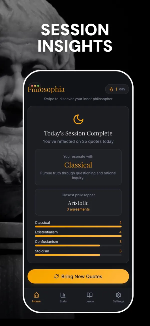 Screenshot #2 pour Philosophy Swipe Match