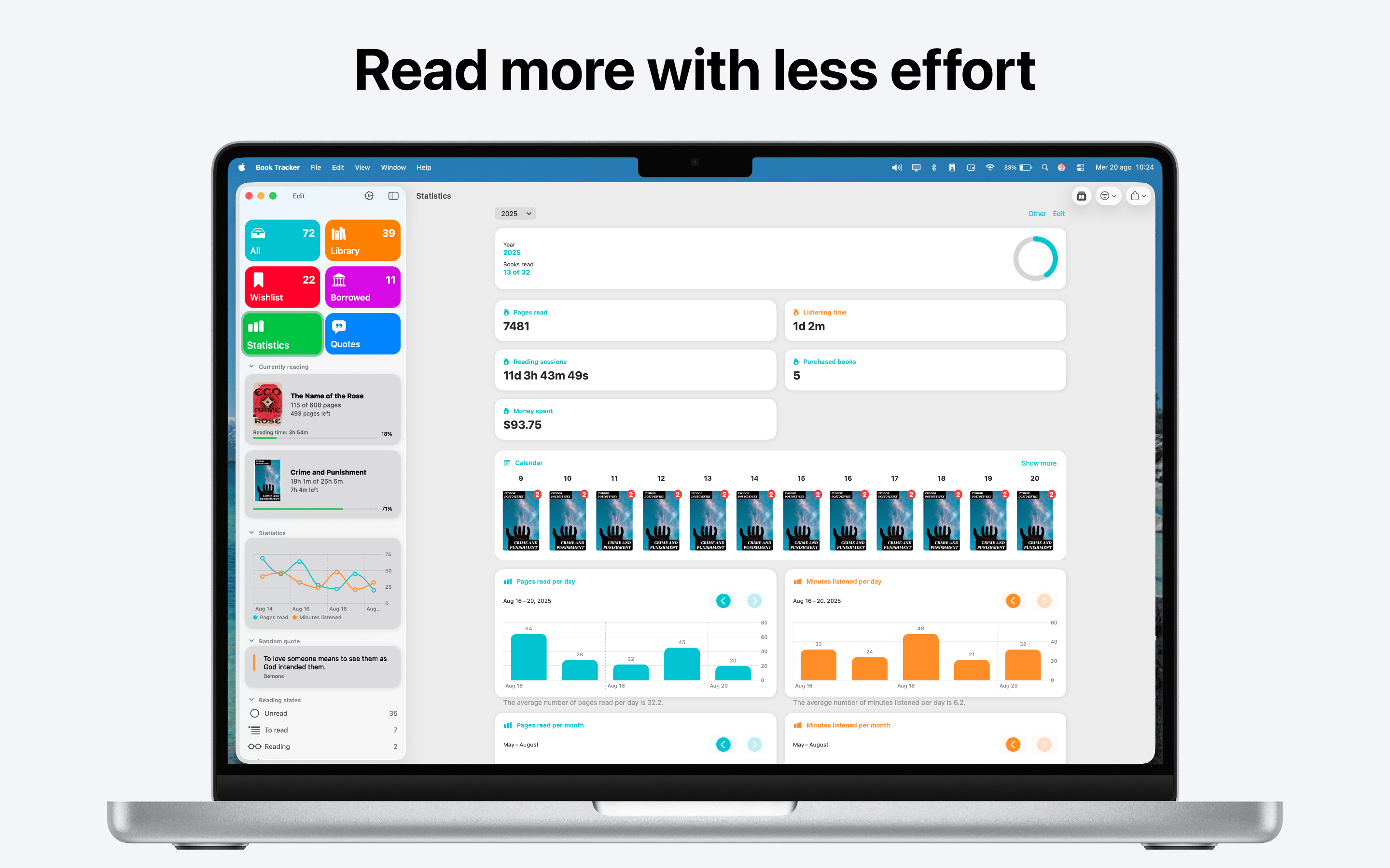 Book Tracker - Reading Journal