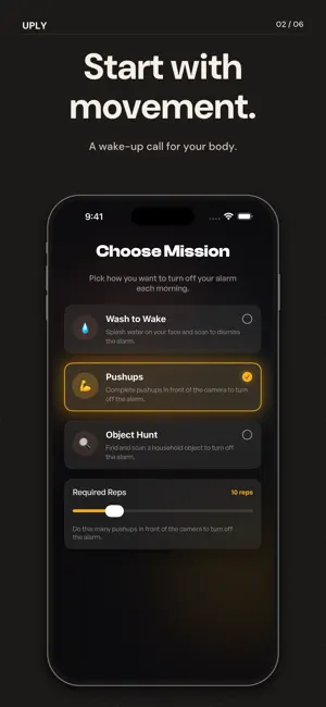 Uply: Wash to Wake Alarm screenshot 2