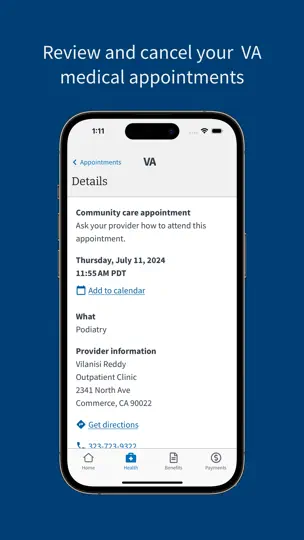VA: Health And Benefits iPhone Screenshot 3