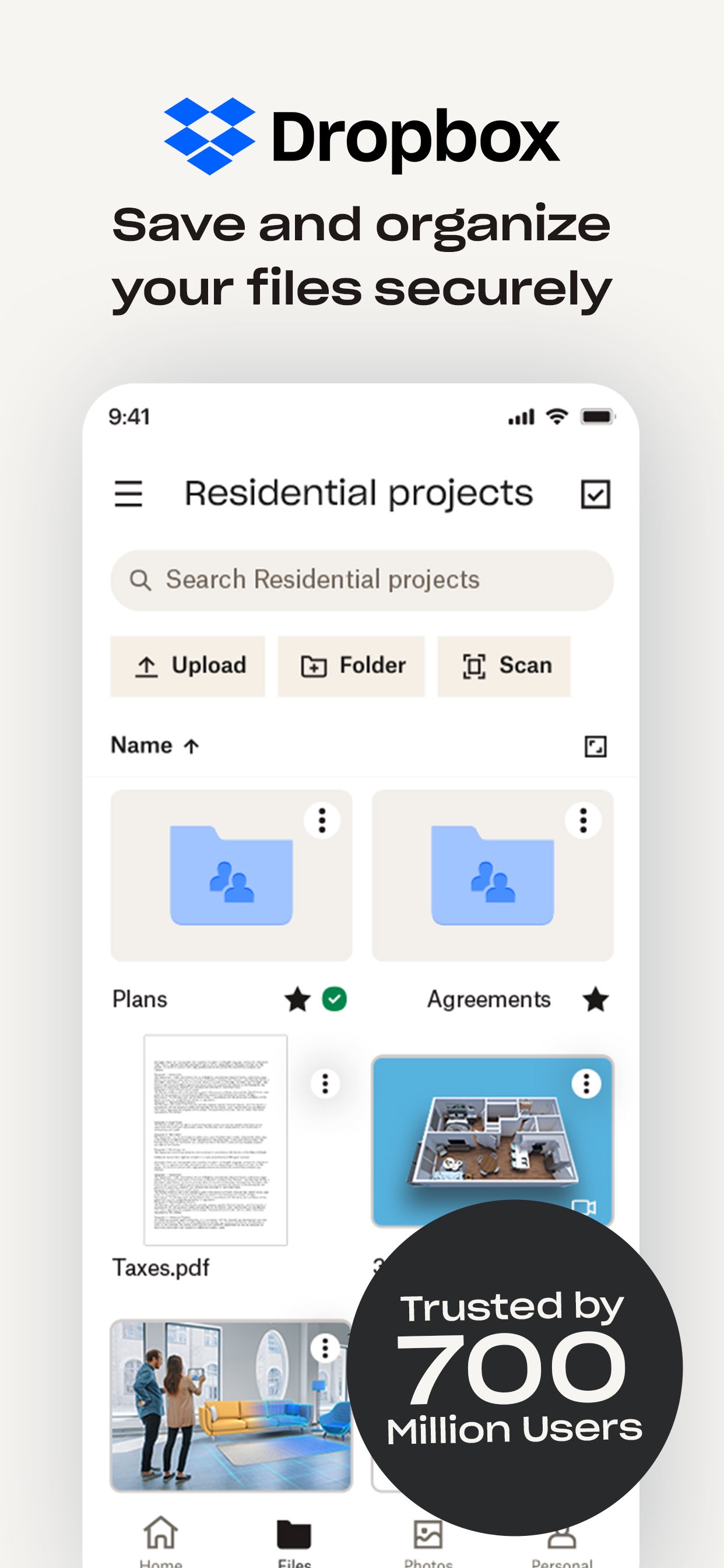 Dropbox: Cloud Storage Backup 스크린샷 1