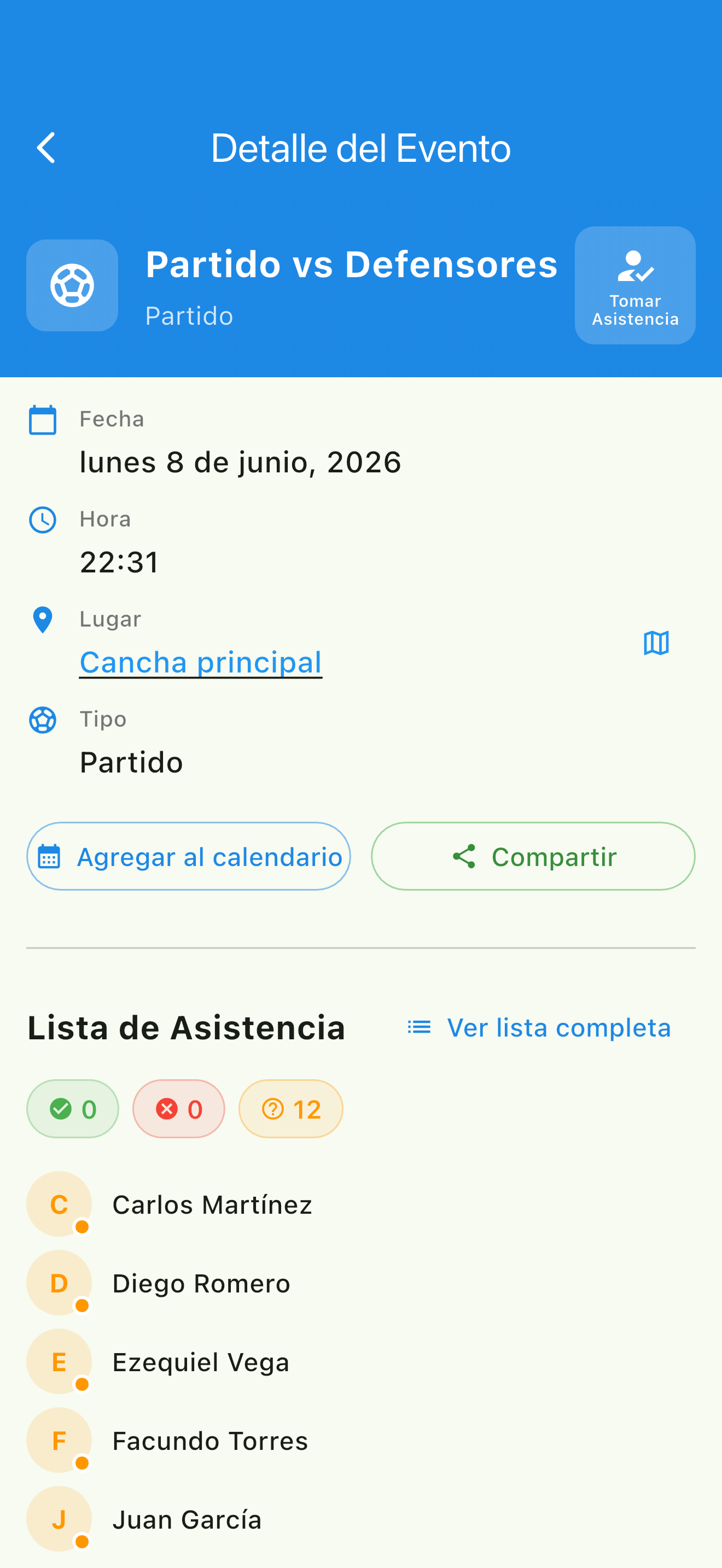 Yendoo - Gestión Deportiva screenshot 5