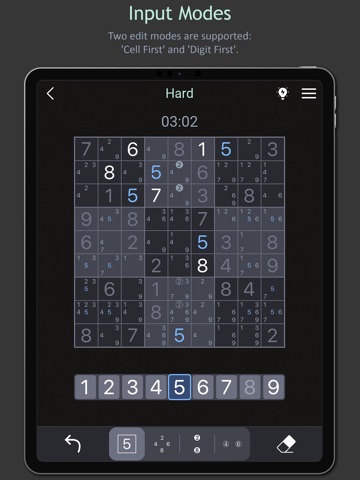 Dark Sudoku - Classic Puzzle iPad screenshot