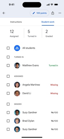 Google Classroom App Store preview screenshot 4