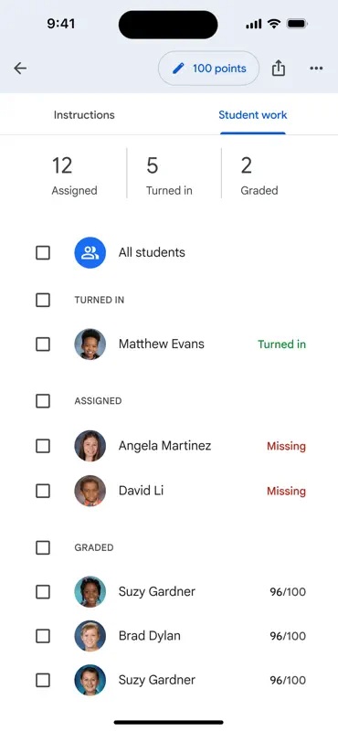 Google Classroom screenshot 4 of 8