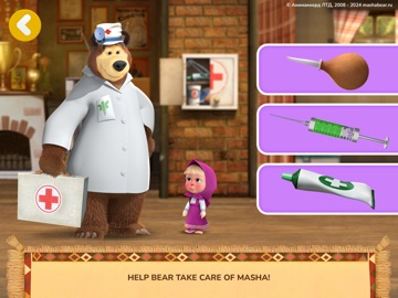 Masha and the Bear: My Friends iPad screenshot
