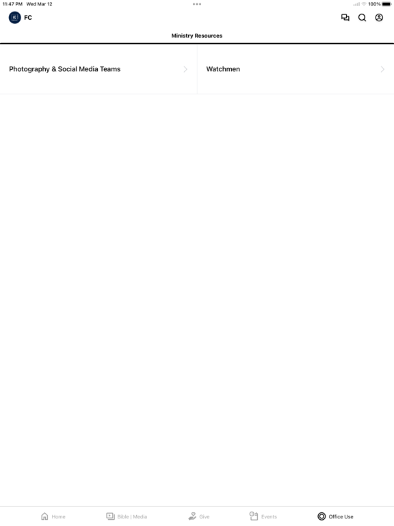 Forgiven Church iPad screenshot 5 - Lifestyle app