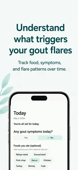 Gout Flare Tracker screenshot 1