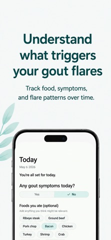 Gout Flare Tracker Screenshot 1 of 5