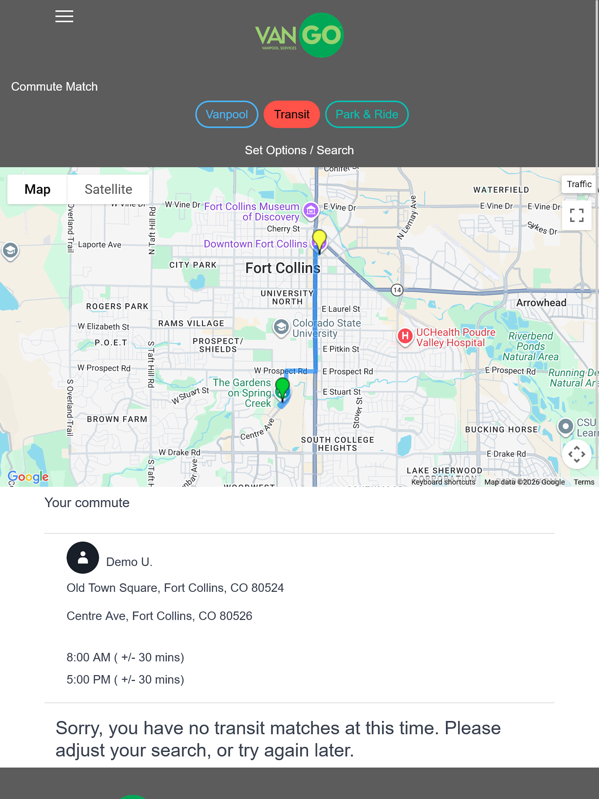 VanGo™ Vanpool Services screenshot 8