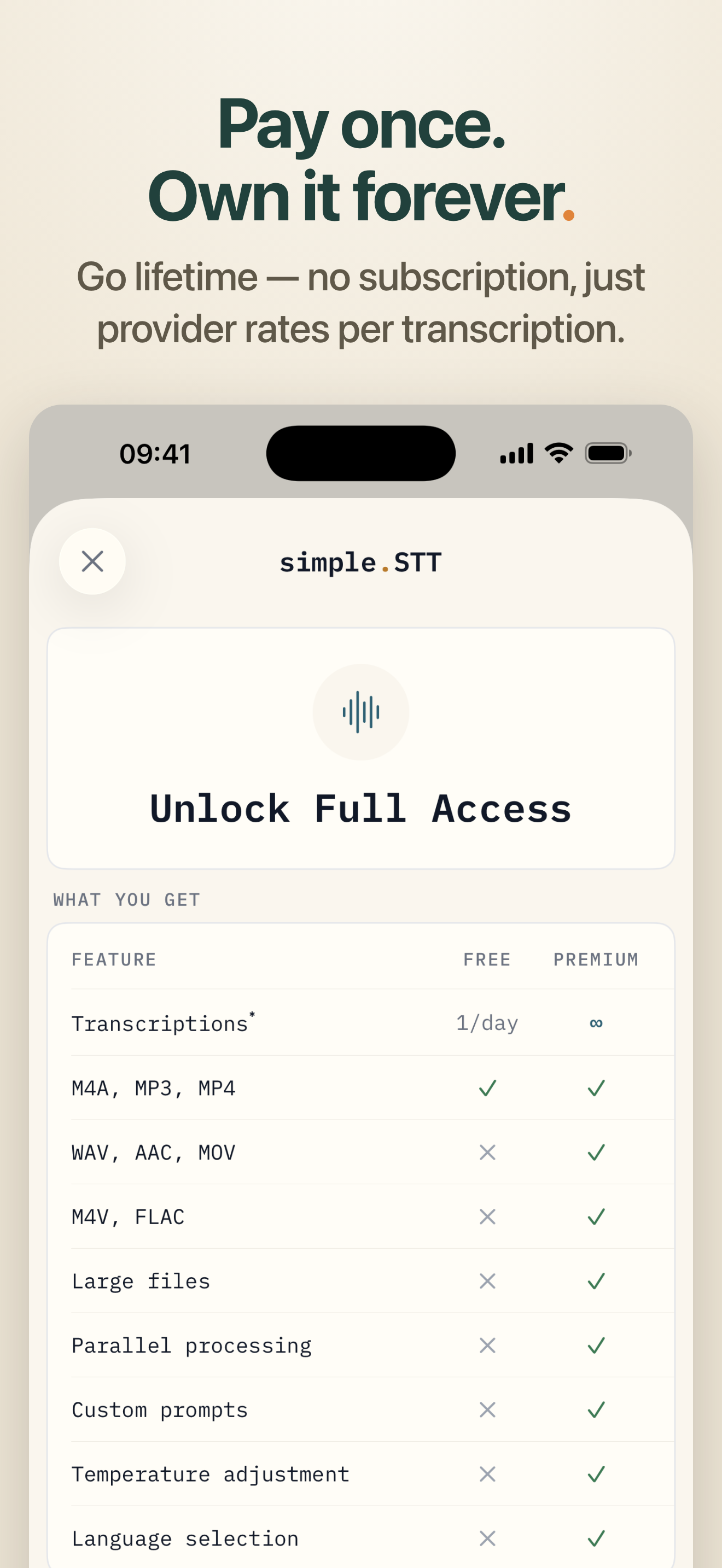simple.STT - Transcription App screenshot 8