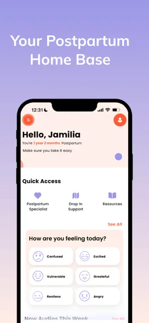 Forpartum: Wellness for Moms screenshot 1