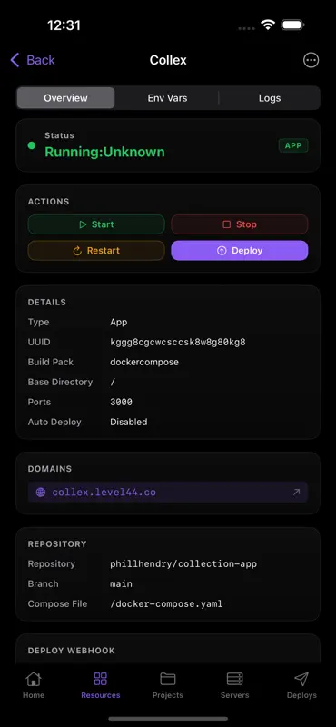 Gantry - Coolify Manager screenshot 4 of 5