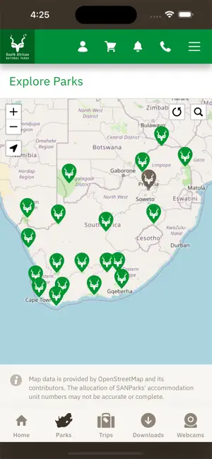 SANParks iPhone screenshot 2