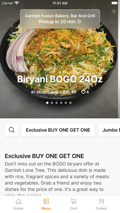 GARNISH FUSION iPhone screenshot 2 - Food & Drink app