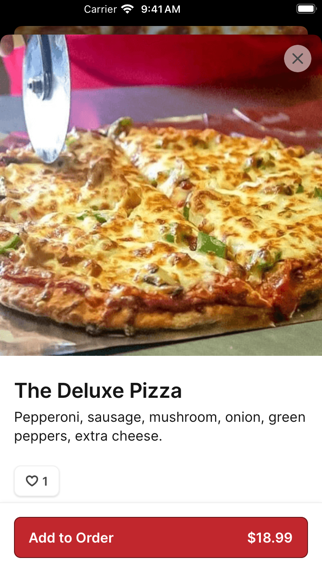 Bella Notta's Pizza iPhone screenshot 3 - Food & Drink app