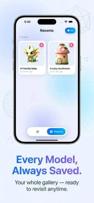 Meshy AI Generator 3D Model iPhone screenshot 2