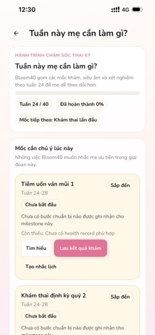Bloom40 - 40 Tuần cùng mẹ screenshot