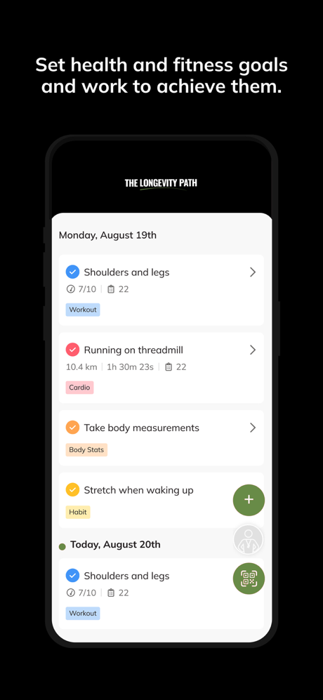 Longevity App screenshot 4