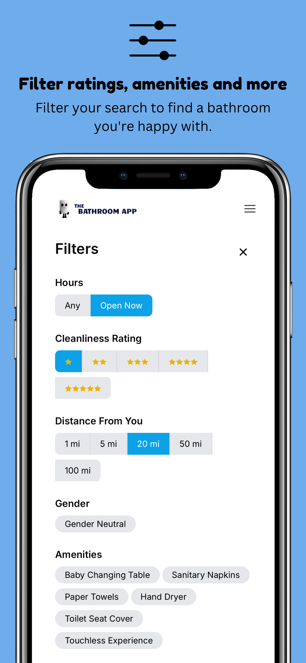 Bathroom App - Toilet Finder