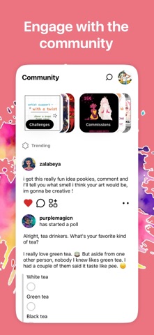 Artfol: AI-Free Art Community iPhone screenshot