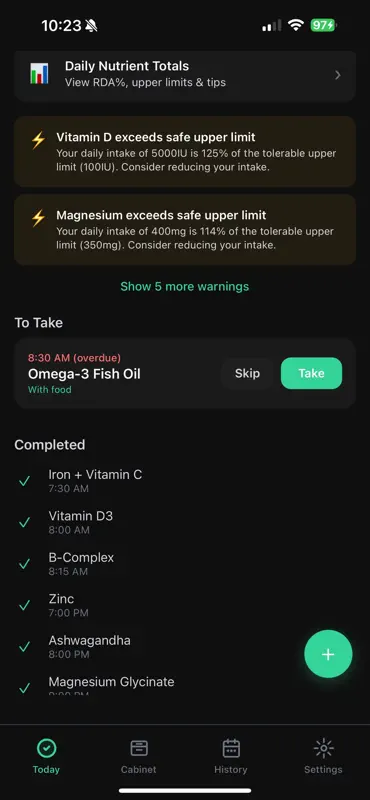 Supplement tracker - Capsuly screenshot 3 of 10