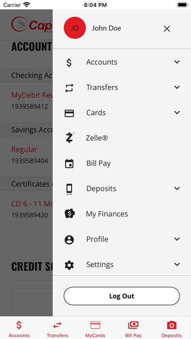 Capital Credit Union Mobile Screenshot