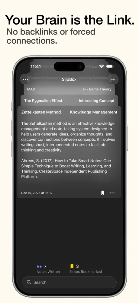 SlipBox – Zettelkasten Notes screenshot 2
