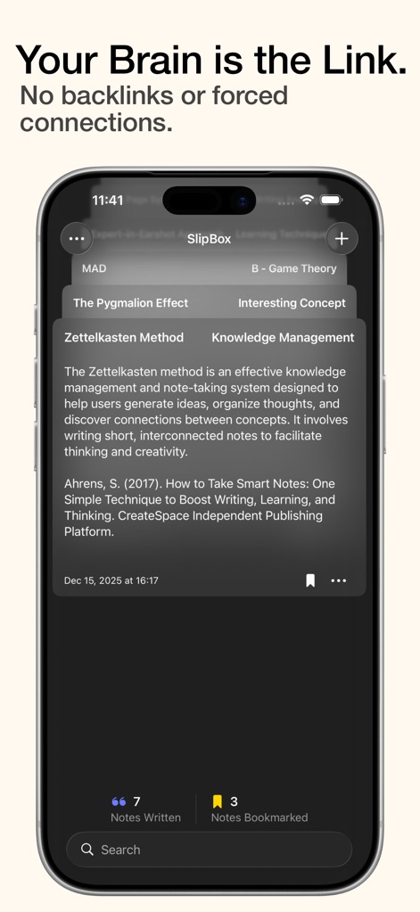 SlipBox – Zettelkasten Notes - Productivity App | MWM