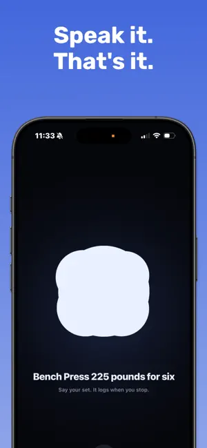 Re-rack: Voice Workout Tracker screenshot 1