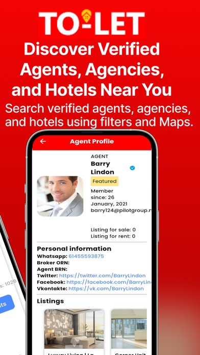 TO-LET Real Estate & Booking screenshot
