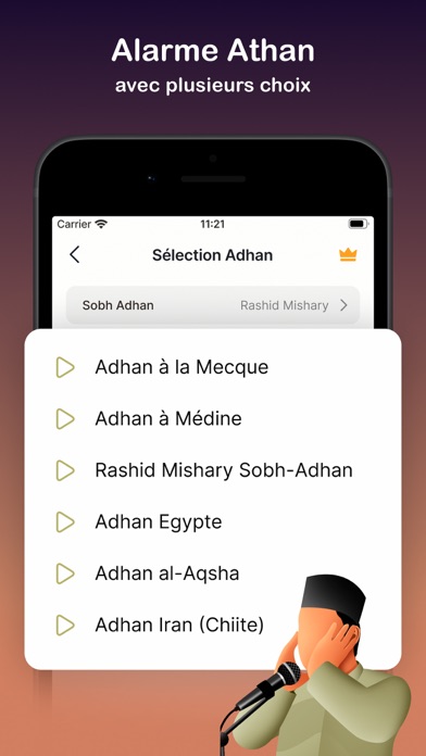 Screenshot #2 pour Horaires de prière et Qibla