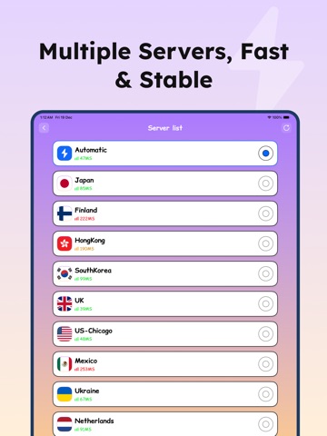 VPN - Shield VPN Hot Hit Proxy iPad screenshot