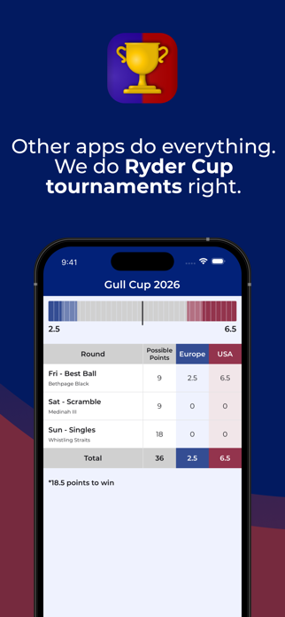 CupTracker: Team Match Play Screenshot 1 of 10