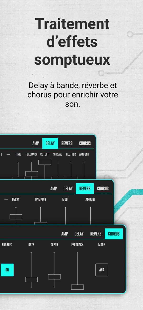 Screenshot #3 pour DRC - Polyphonic Synthesizer
