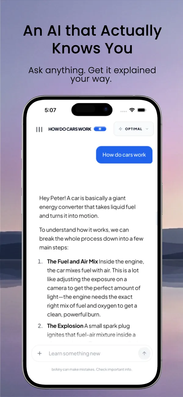 Screenshot #1 pour brAiny: Learning Built for You