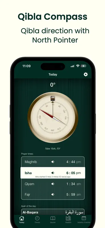 Prayer Times Qibla Compass Pro screenshot 1 of 10
