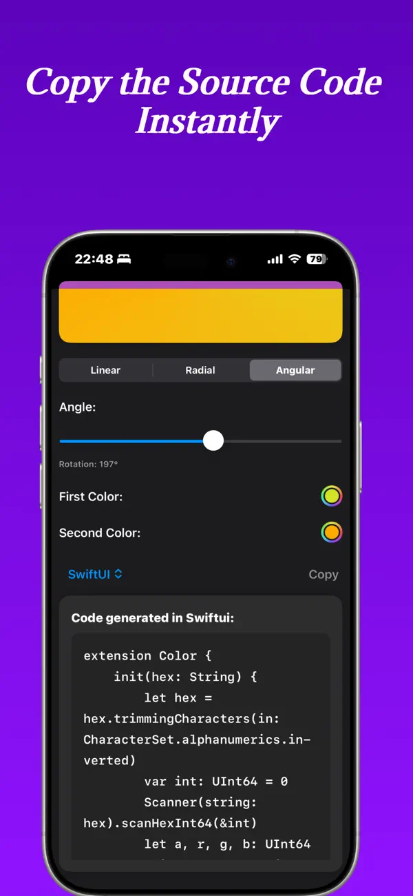 #6. Gradient: Lab - Generator (iOS) โดย: luis reynaldo cedeno manzanilla