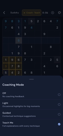 Sudoku AI - Coach & Learn iPhone screenshot