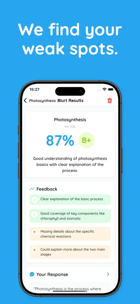 Blurt: Blurting Study Method - App de Educación | MWM