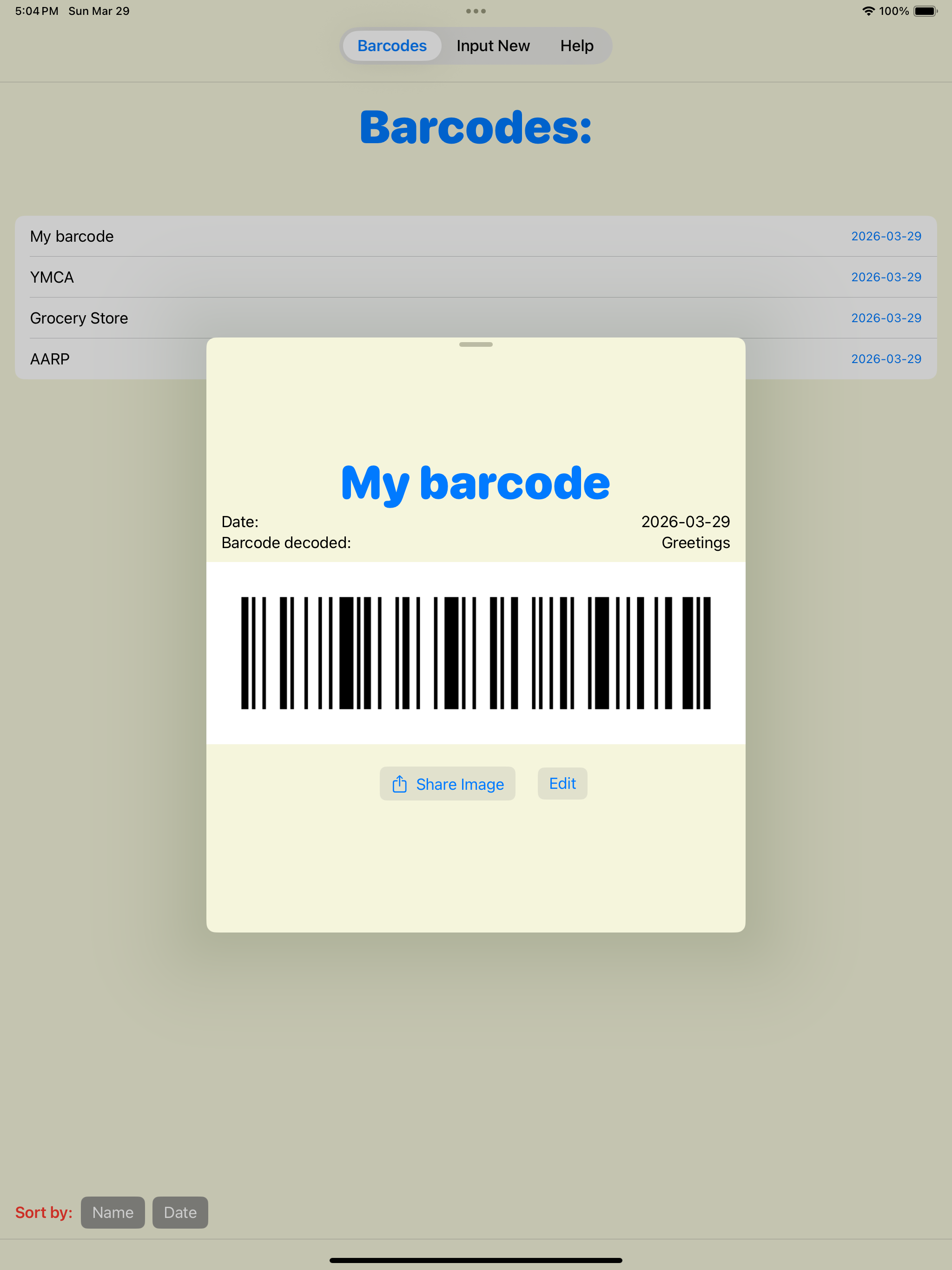 The Best Barcode Keeper screenshot 2
