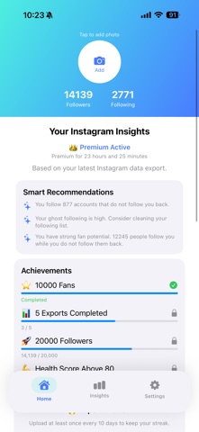 IG Data screenshot