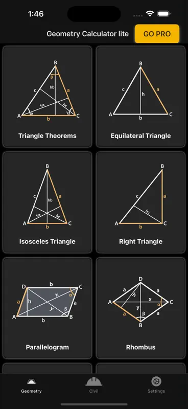 Geometry Calculator. screenshot 3 of 10