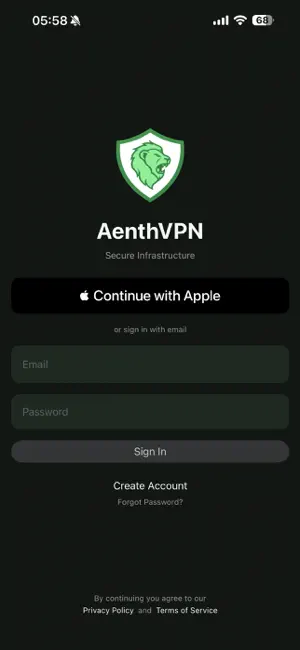 AenthVPN - Fast & Secure VPN screenshot 1